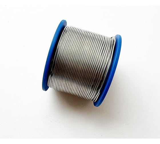 Изображение товара Припой оловянно-свинцовый с серебром без флюса ИЗАГРИ Sn62Pb36Ag02 Е 1.0мм 250г