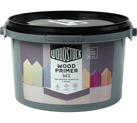 Изображение товара Грунтовочный антисептик с воском Woodstock W-1 ВД-АК БЕСЦВЕТНЫЙ 0,9 кг ТД000004051