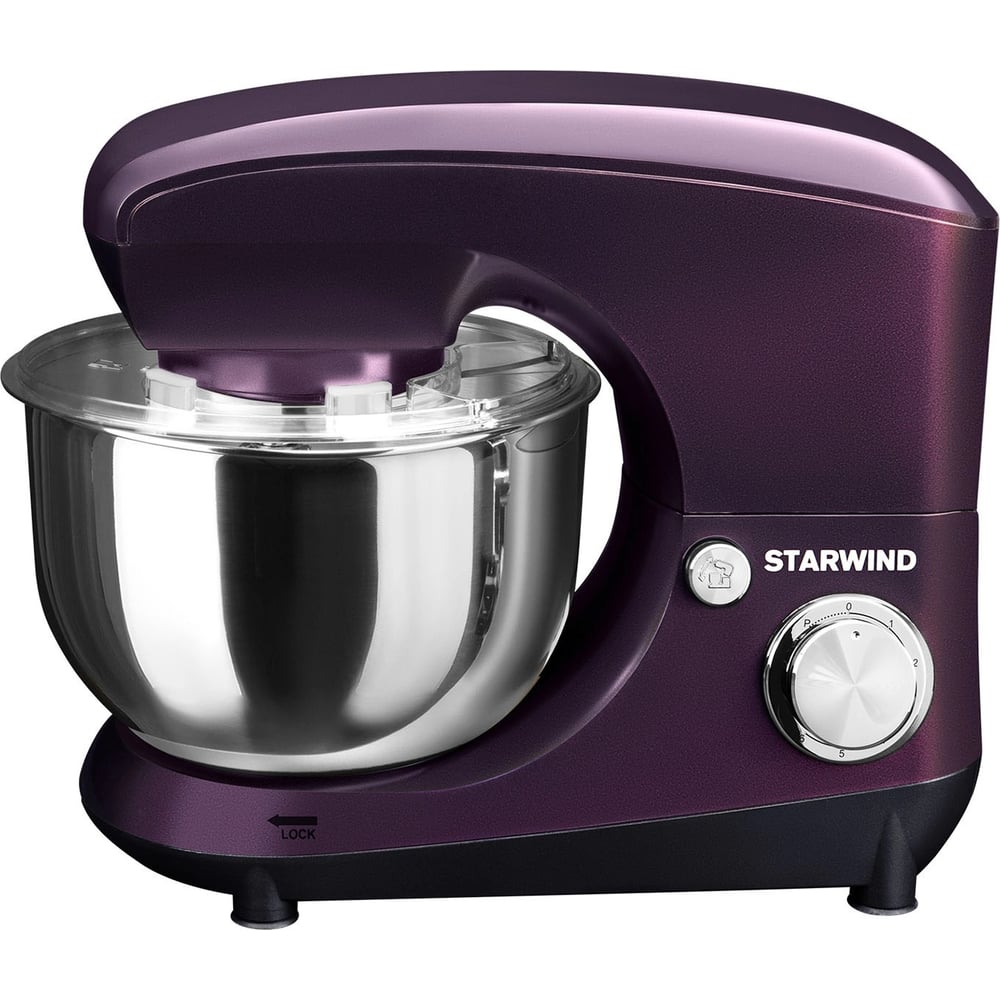 Изображение товара Планетарный миксер Starwind SPM5180 1000 Вт ежевичный дизайн