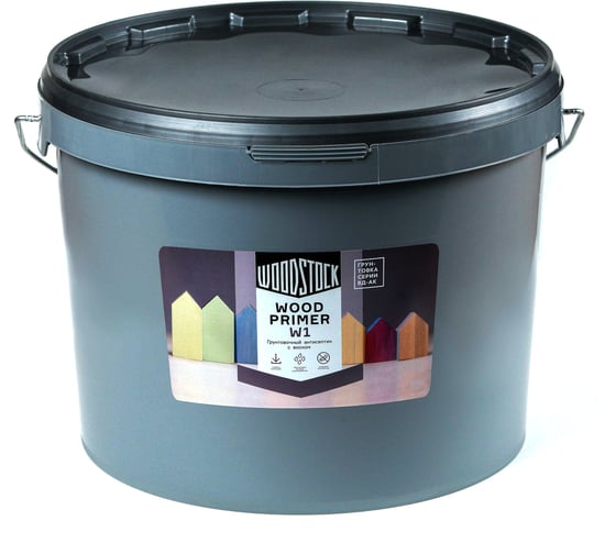 Изображение товара Грунтовочный антисептик с воском Woodstock W-1 ВД-АК БЕСЦВЕТНЫЙ 9 кг ТД000004053
