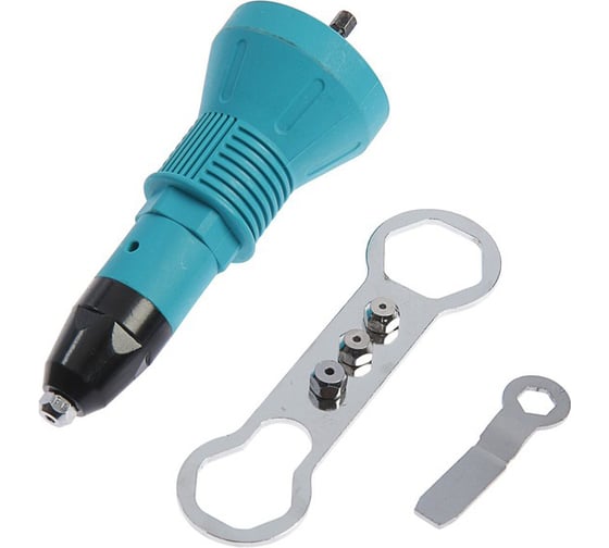 Изображение товара Насадка заклепочник (2.4, 3.2, 4, 4.8 мм; шестигранный хвостовик) для шуруповерта ТУНДРА 4622482