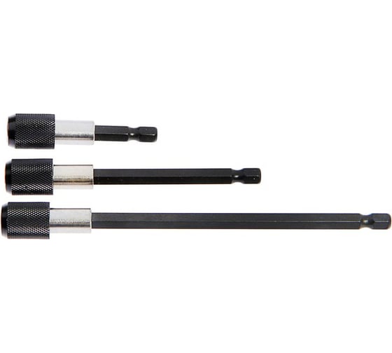 Изображение товара Набор адаптеров для бит с фиксатором (3 шт; 60, 100, 150 мм) ТУНДРА 4617852