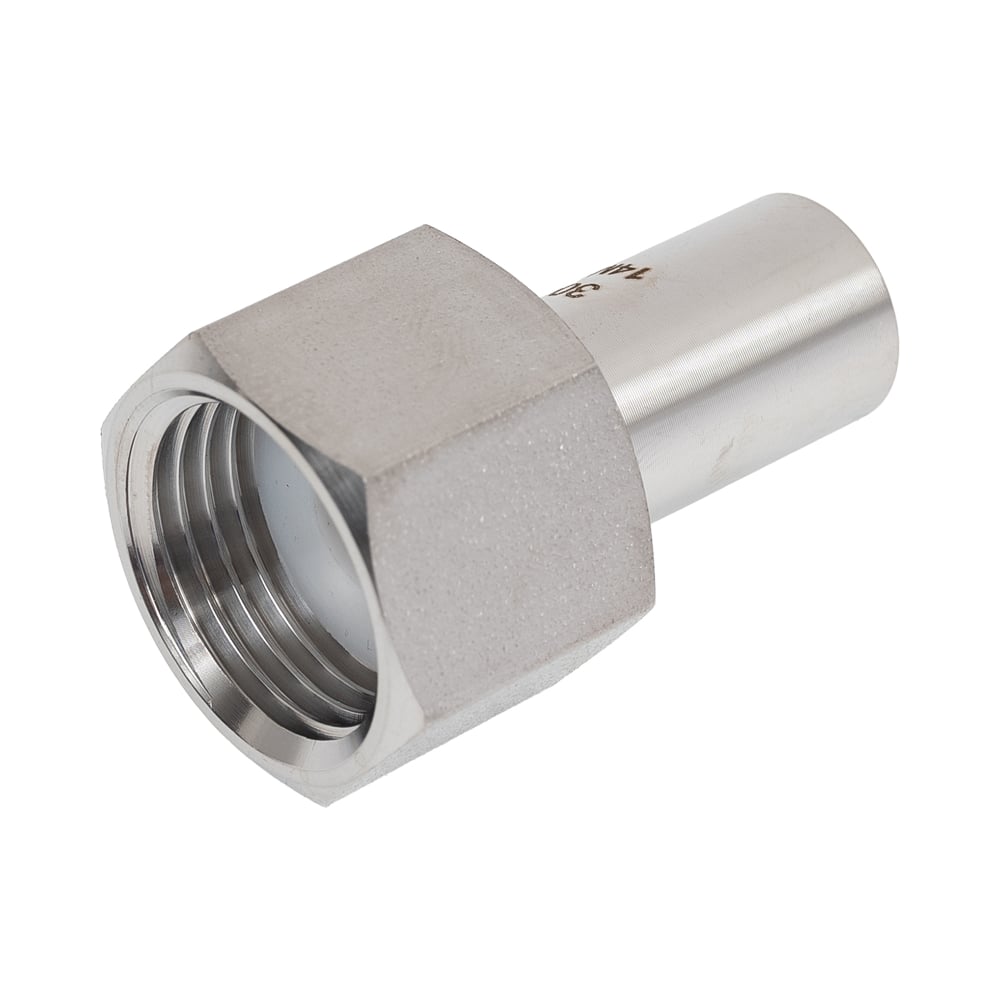 Изображение товара Ниппель приварной с накидной гайкой G1/2 Ру400 из нержавеющей стали РОСМА