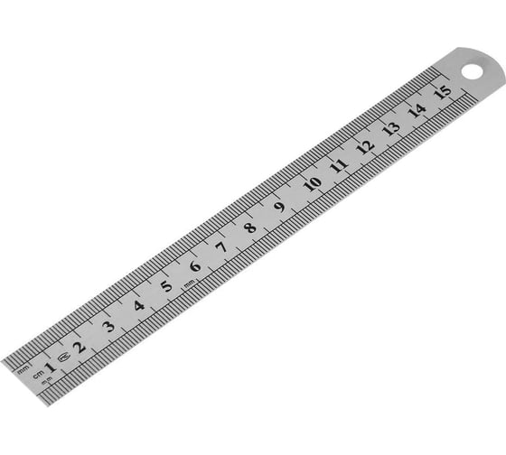 Изображение товара Измерительная линейка LOM металлическая, 150 мм 1935503