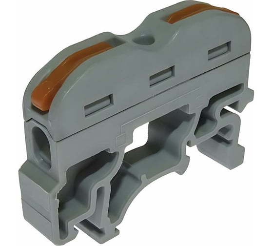 Изображение товара Клемма соединительная Cabeus универсальная проходная 1 полюс с рычагом на DIN-рейку 0,08-4,0 PCT-211