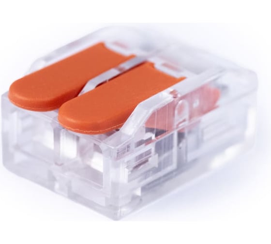 Изображение товара Клемма соединительная Cabeus универсальная 2-х проводная с рычагом 0,5-6,0 (10шт) (WAGO 221-6 MX-612