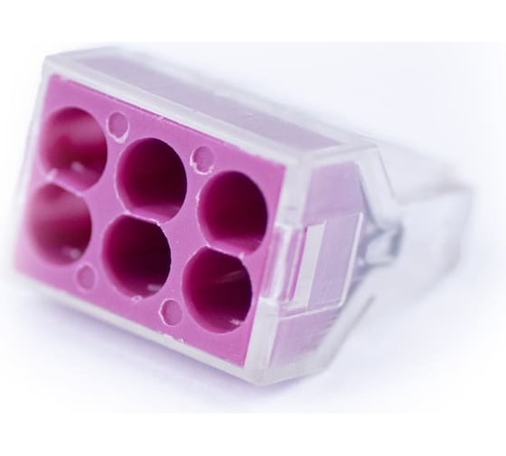 Изображение товара Клемма соединительная Cabeus 6-ти проводная 2,5-4,0 (10шт) (WAGO 773-606) PCT-106