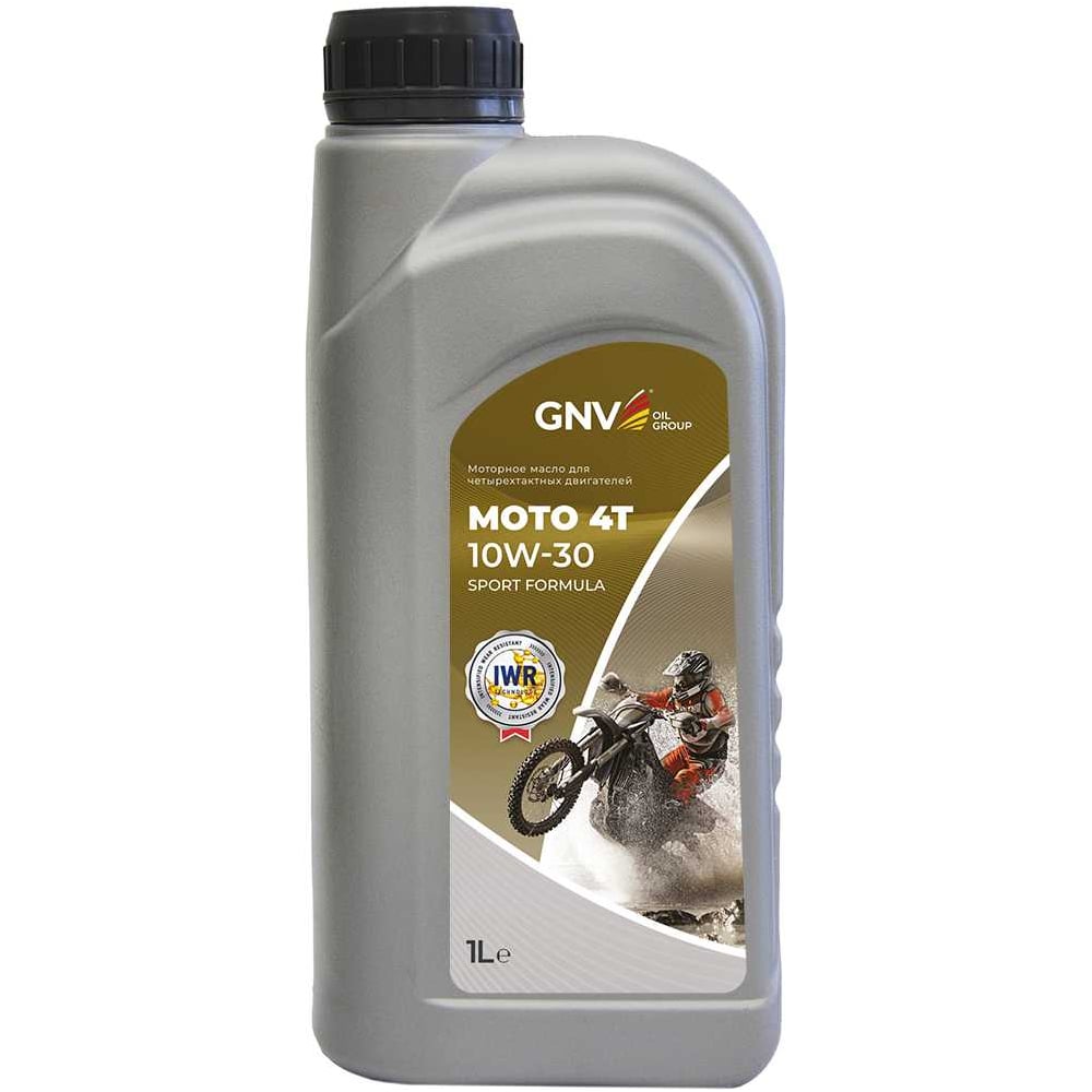 Изображение товара Масло моторное GNV Moto 4T 10W-30, API SL, JASO MA2, для мототехники, 1 л GM41211162016541030001 Изображение товара Масло моторное GNV Moto 4T 10W-30, API SL, JASO MA2, для мототехники, 1 л GM41211162016541030001