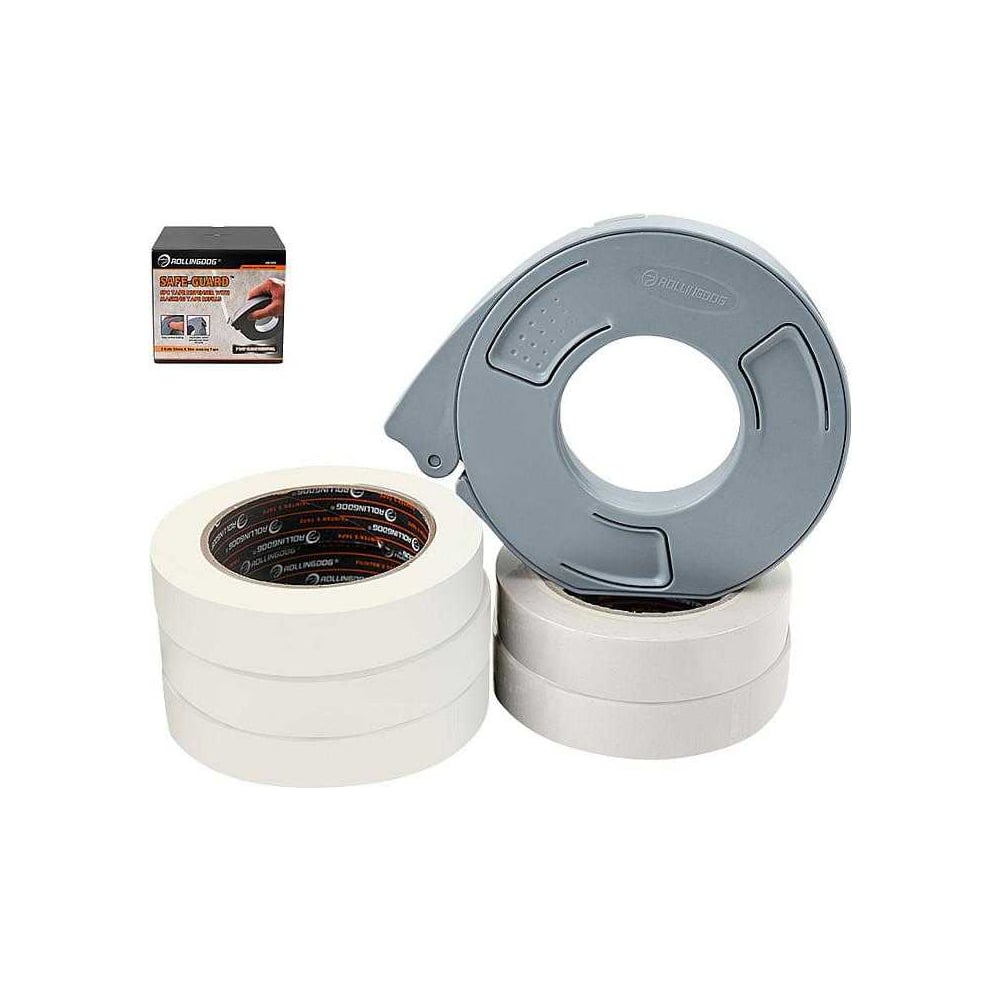 Изображение товара Диспенсер для малярной ленты Rollingdog шириной 24мм, набор 6 предметов Professional 81322
