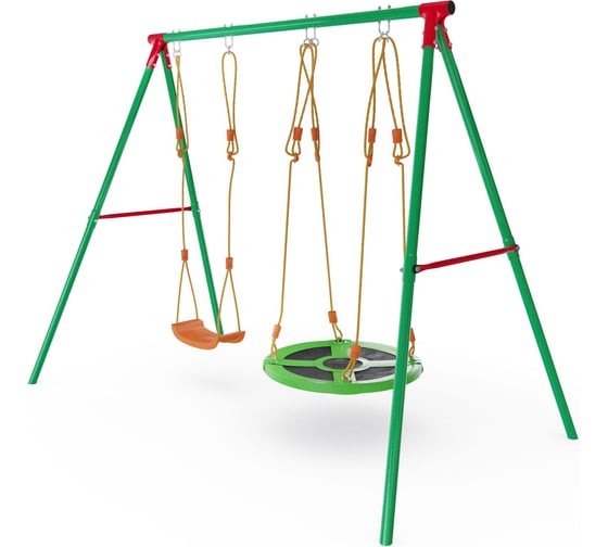 Изображение товара Детский комплекс DFC качели: верёвочные и гнездо SRN-01