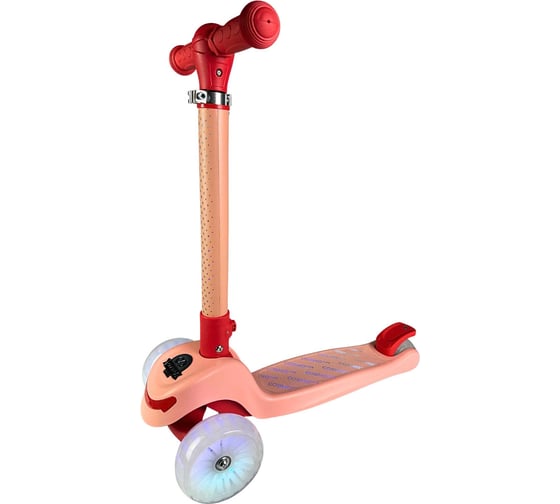 Изображение товара Самокат трехколесный с неоновой подсветкой Cosmoride 20 режимов GLOW, розовый 058P/S1001 УТ-00005695