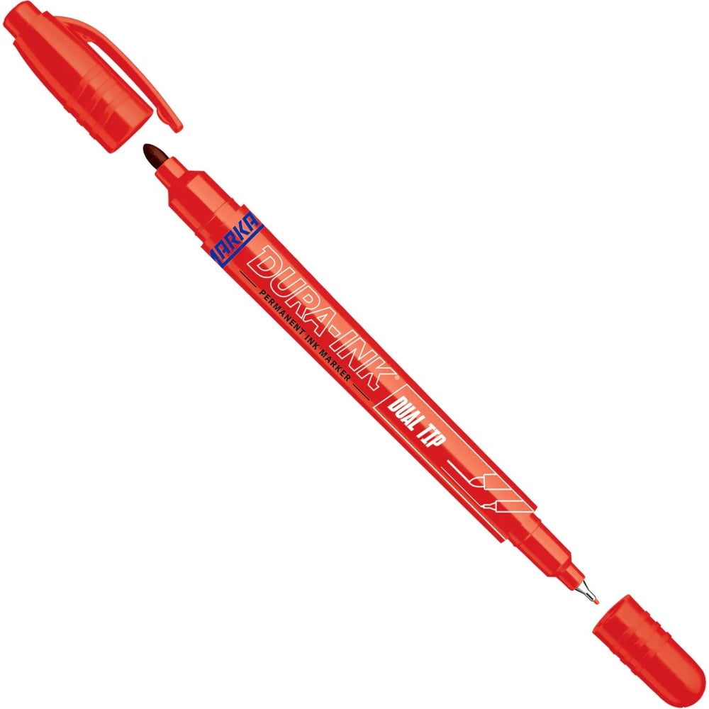Изображение товара Промышленный двухсторонний маркер Markal Dual Tip 0.7 мм 1.0 мм красный