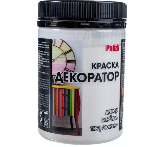 Изображение товара Акриловая краска-колер Palizh 128 белая 0,36кг 11597115