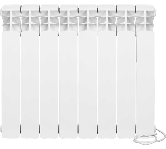 Изображение товара Электрический секционнный радиатор отопления ООО "ГЕЛЕОС" ГЕЛЕОС (8 секции, 0.92 кВт, 220В, до 16м2) ГР-8