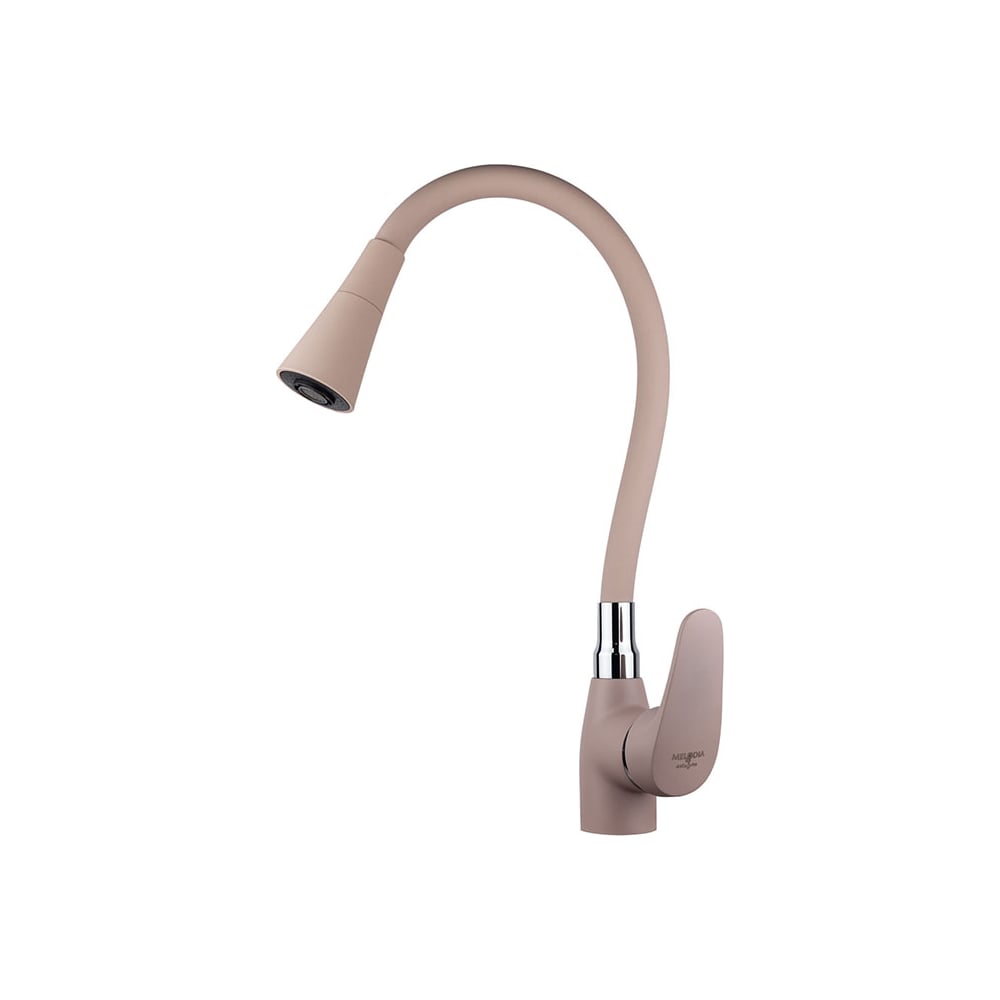 Изображение товара Смеситель для кухни Melodia della vita Ostessa картридж 40мм гибкий излив колокольчик бежевый