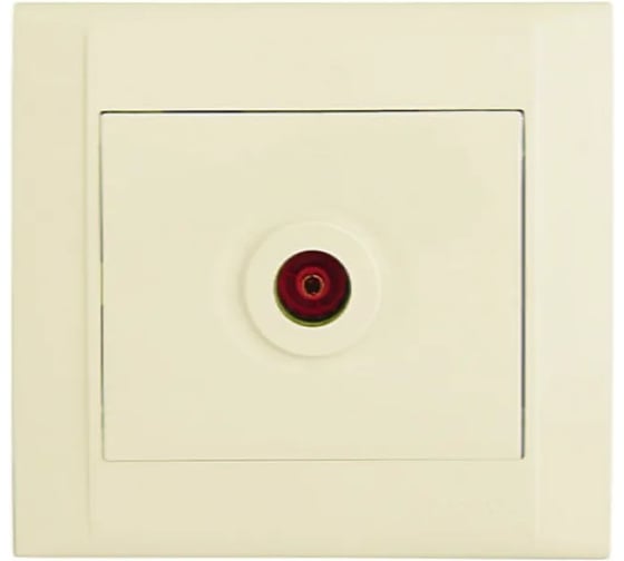 Изображение товара Розетка телевизионная проходная MAKEL TV 1-м СП Defne IP20 6дБ крем. 42010007