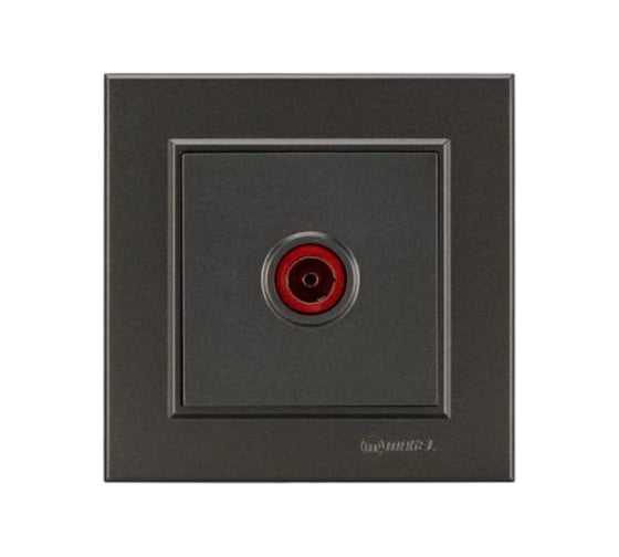 Изображение товара Розетка телевизионная проходная MAKEL TV СП Karea 16А IP20 дым. металлик 56050007