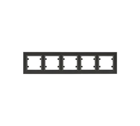 Изображение товара Рамка 5-м MAKEL Karea горизонтальная дым. металлик 56050705