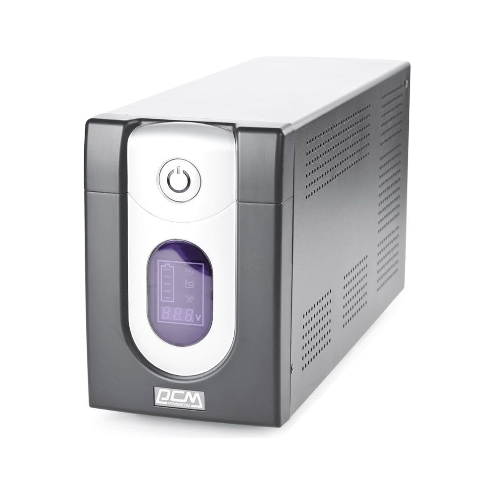 Изображение товара ИБП PowerCom IMD-1200AP 6 розеток, 0.72 кВт, внешняя батарея, USB