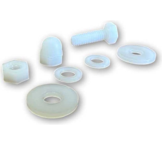 Изображение товара Комплект крепления автомобильных номеров, белый (1 шт) DINFIX 00-0004942