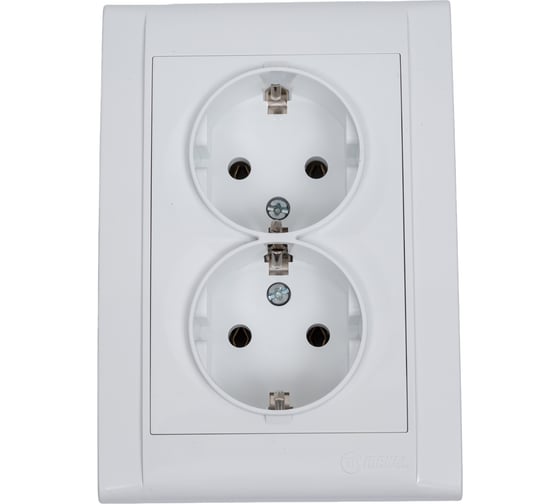 Изображение товара Розетка 2-я MAKEL с/з СП Defne 16А IP20 белый 42001057