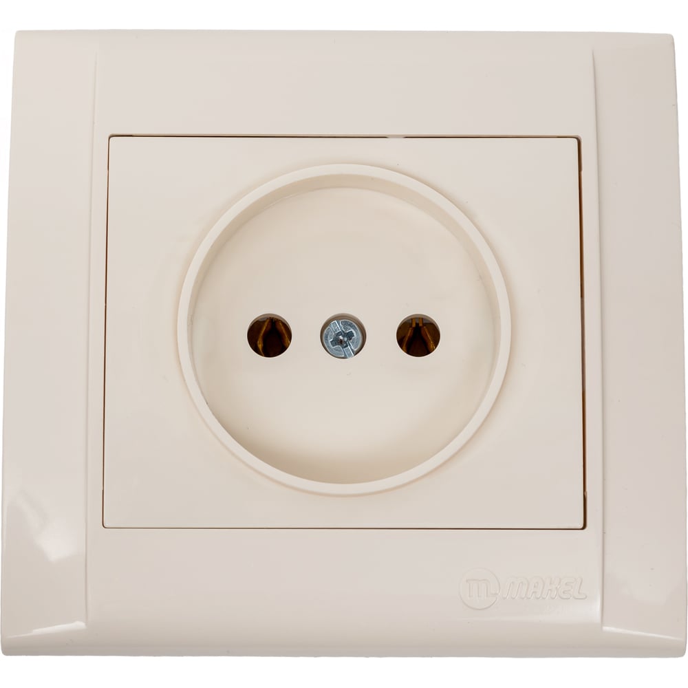 Изображение товара Розетка силовая IPSocket серия Defne кремовая монтаж встраиваемая 16А