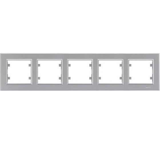 Изображение товара Рамка 5-м MAKEL Karea горизонтальная сереб. 56065705