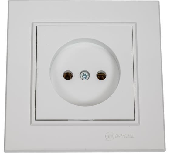 Изображение товара Розетка б/з MAKEL (Керамика) СП Karea 16А IP20 белый 56001002