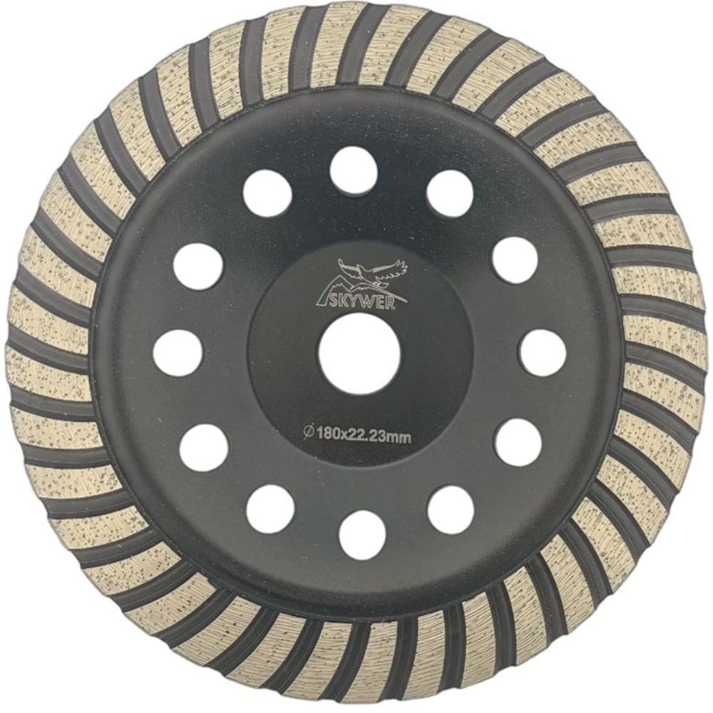 Изображение товара Алмазная чашка фреза Turbo Extra SKYWER 180х4.5х22.23 мм для твердих материалов