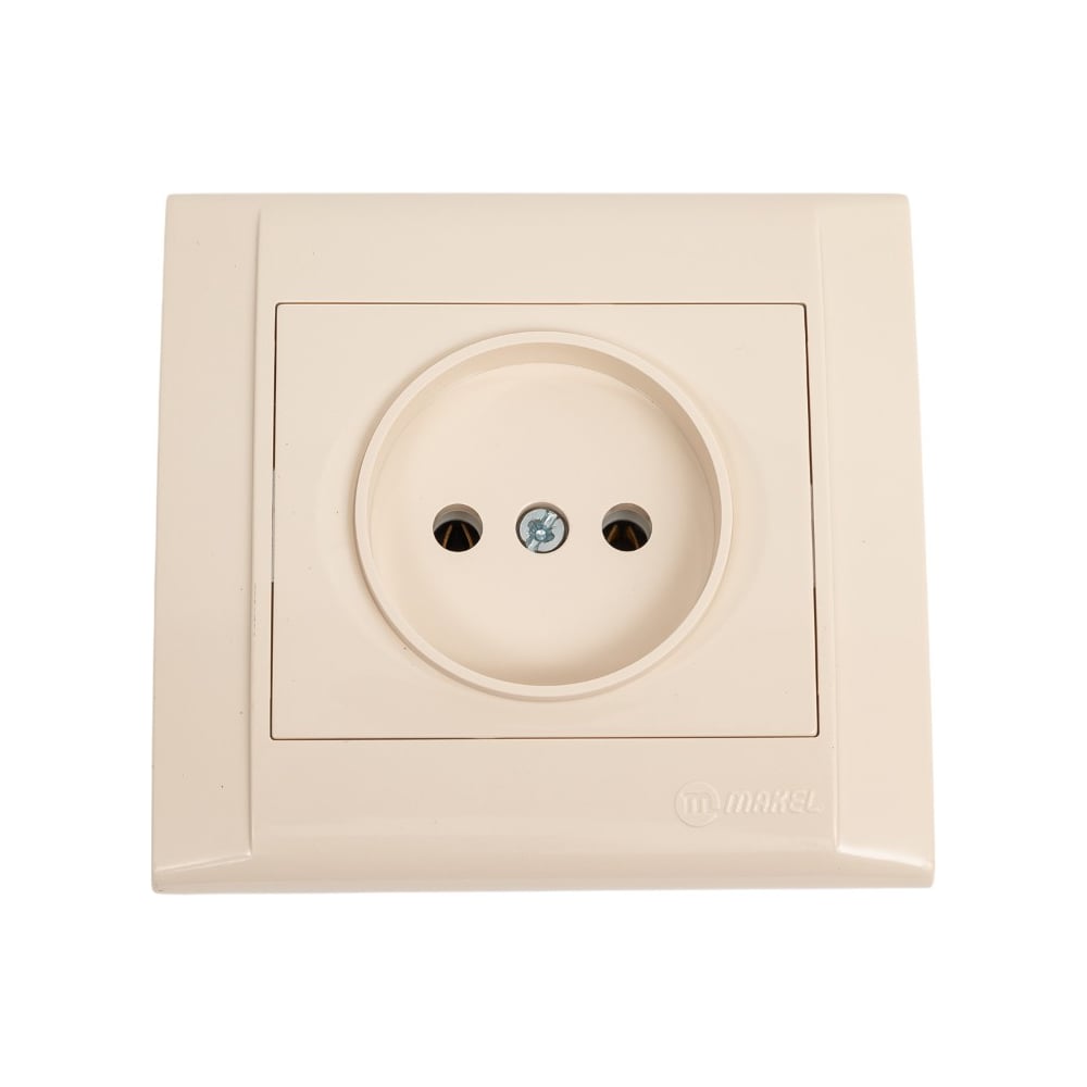 Изображение товара Розетка б/з MAKEL СП Defne 16А IP20 кремовый 42010022