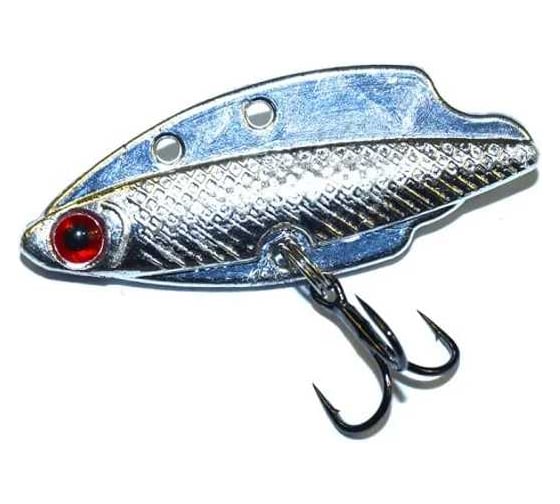 Изображение товара Блесна вертикальная зимняя Lucky John ЦИКАДА с тройником Owner, 3.75 г, 34 мм 8189-19S