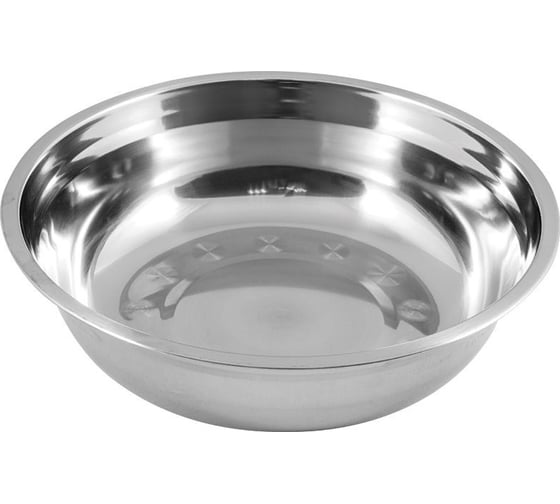 Изображение товара Миска Mallony Bowl-25 2.3 л, с расширенными краями, из нержавеющей стали, зеркальная полировка, д. 25 см 003275
