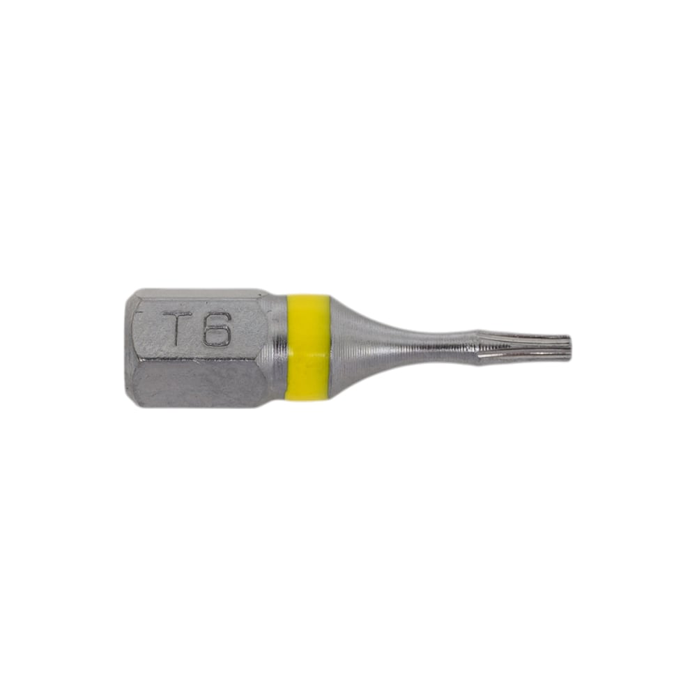 Технология Impact Torsion уменьшает возникающие при машинном завинчивании пики нагрузки, которые способствуют преждевременному износу биты. Бита изготовлена из высококачественной стали S2 с повышенным содержанием углерода и обработана специальным антикоррозийным покрытием. Отличаются высоким ресурсом, прочностью и точностью. Имеет цветную маркировку и предназначена для работы в ударном режиме с дрелями-шуруповертами. Подходят для работы с крепежом, имеющим привод Torx