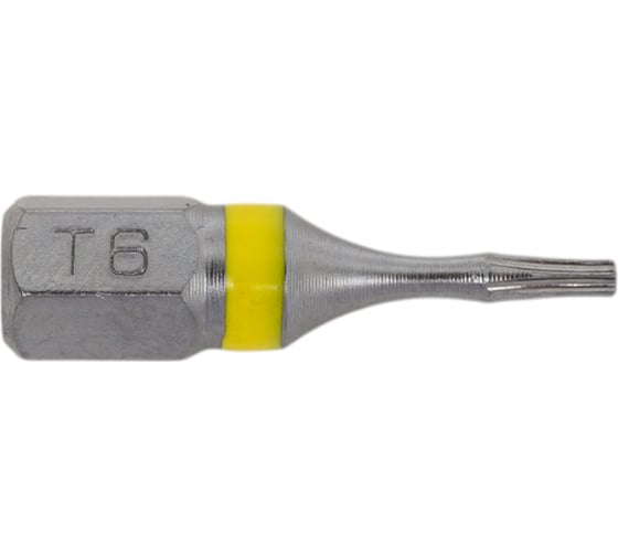 Изображение товара Бита с профилем TORX, шестилучевая звезда TX6, длина 25 мм, хвостовик С6.3 мм, торсионная MTE 26143106