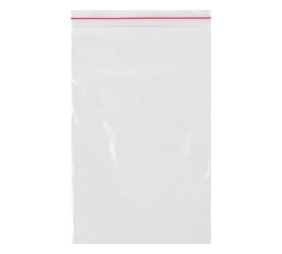 Изображение товара Пакеты с замком/зиплок-гриппер BRAUBERG, 100 шт, 80х120 мм, ПВД, толщина 35 микрон 606209