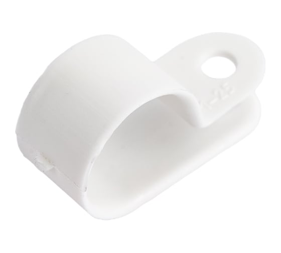 Изображение товара Кабельная скоба под винт REXANT 16 мм, белая, упаковка 50 шт. 07-4416