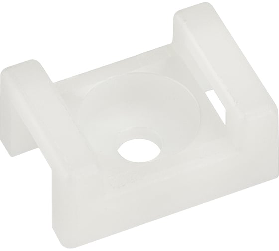 Изображение товара Площадка для стяжки REXANT ПС-2 22x16 мм, белая, упаковка 10 шт. 07-2102-10