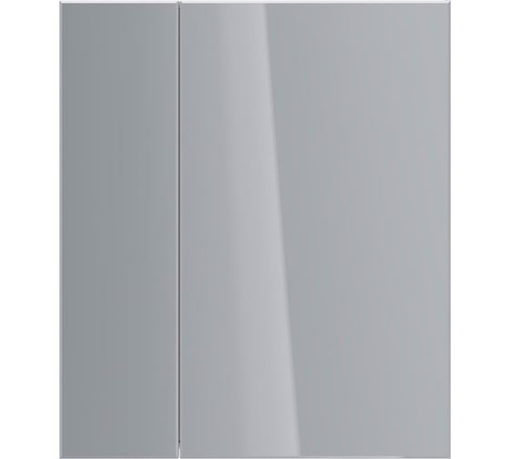 Изображение товара Шкаф зеркальный Lemark UNIVERSAL 70x80 см, 2-х дверный, цвет корпуса белый глянец LM70ZS-U
