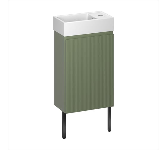 Изображение товара Комплект подвесной тумбы с раковиной и ножками для ванной и туалета Wellsee WC Area в наборе 3 в 1 221805005