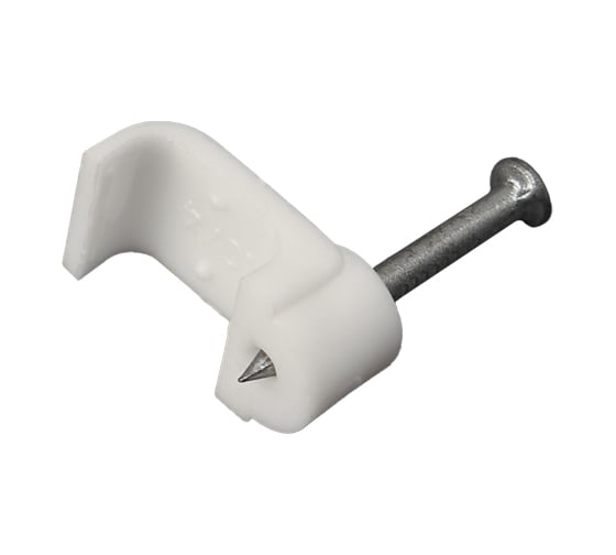 Изображение товара Плоский крепеж кабеля REXANT 10x4 мм, белый упак. 50 шт 07-4210