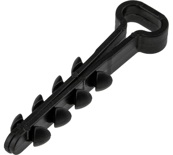 Изображение товара Прямоугольный дюбель-хомут, 5-8 мм, черный, 100 шт. REXANT 07-4609