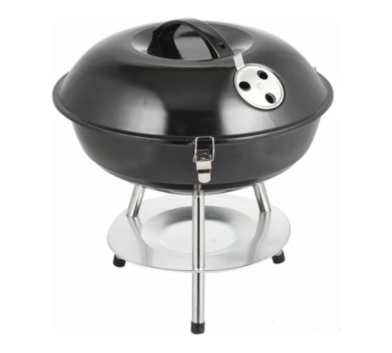 Изображение товара Переносной угольный гриль Ecos CHG-014B с крышкой, 35х35см 999677