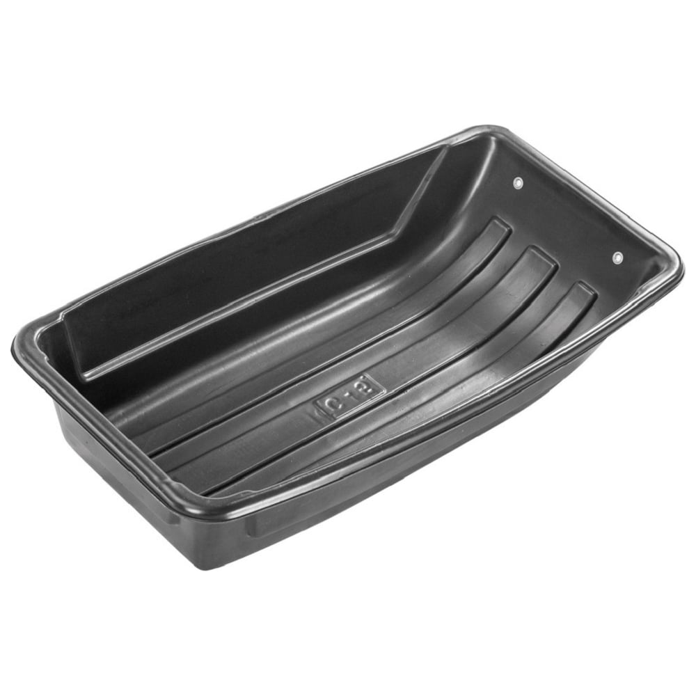 Изображение товара Сани-волокуши ЛЕТО п/эт пластиковые 120x60x25 см с кольцом черные