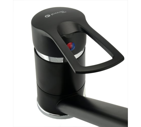 Изображение товара Смеситель для мойки Juguni Luxe одноручный, с поворотным изливом, картридж 40 мм, гайка 0402.448