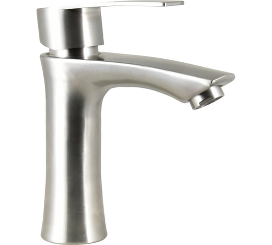 Изображение товара Cмеситель для умывальника Juguni Luxe одноручный, из нержавеющей стали, с литым изливом 0402.452