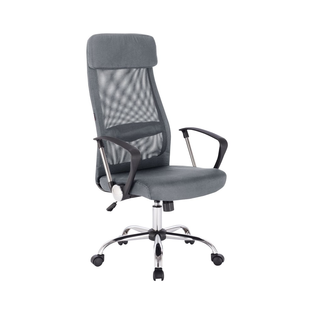 фото Кресло easy chair bnspechair-589 tc сетка/ткань черный/серый, хром 1114739