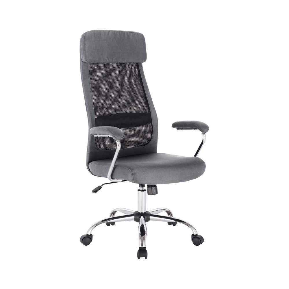 фото Кресло easy chair bnspeсhair-591 tc сетка/ткань черный/серый, хром 1114742