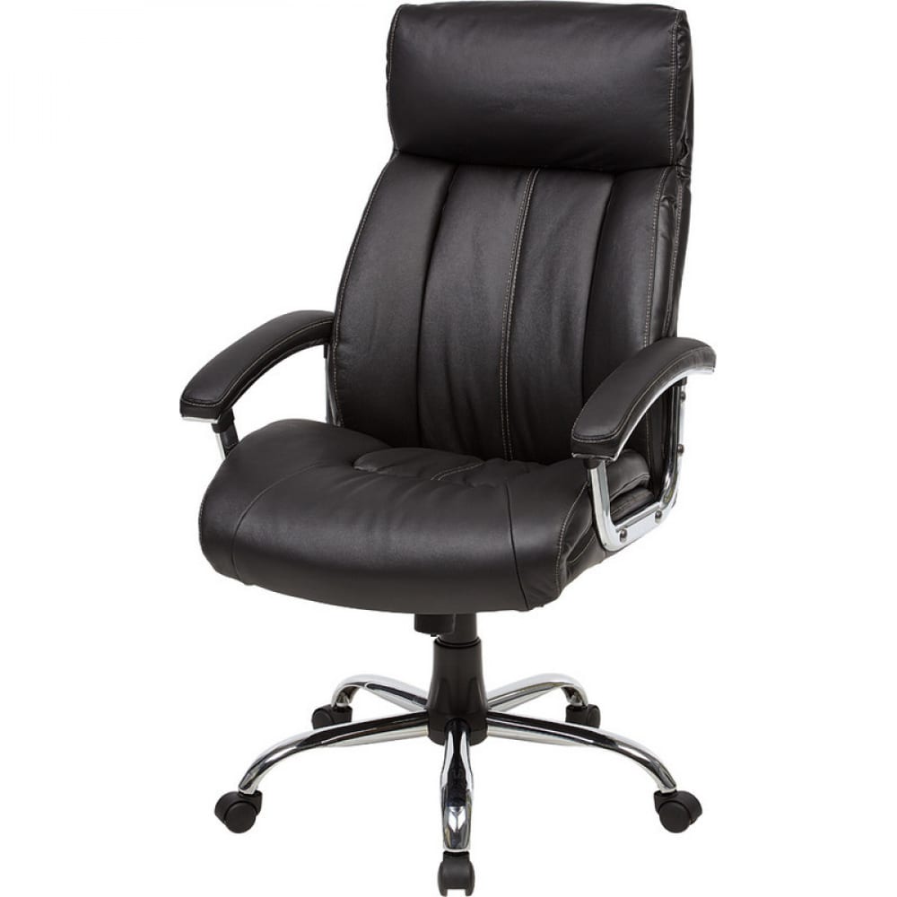 фото Кресло руководителя easy chair bnu echair cs-8822e-1 кожа черная, хром 296591