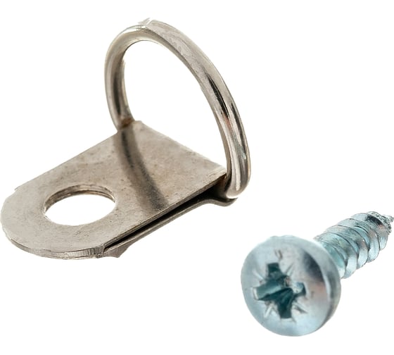 Изображение товара Петля-подвес ЕВРОПАРТНЕР D-кольцо для картины, фоторамки, никелированная сталь 4 шт. 16 0322 1