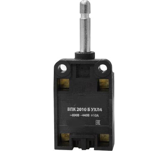 Изображение товара Выключатель путевой концевой Аласта ВПК-2010 БУХЛ4 (удлиненный толкатель) AL-VPK2010-20